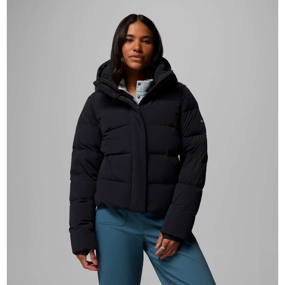 Columbia Amaze Puff Hooded Jacket In Black Womens Size Small New With Tags
